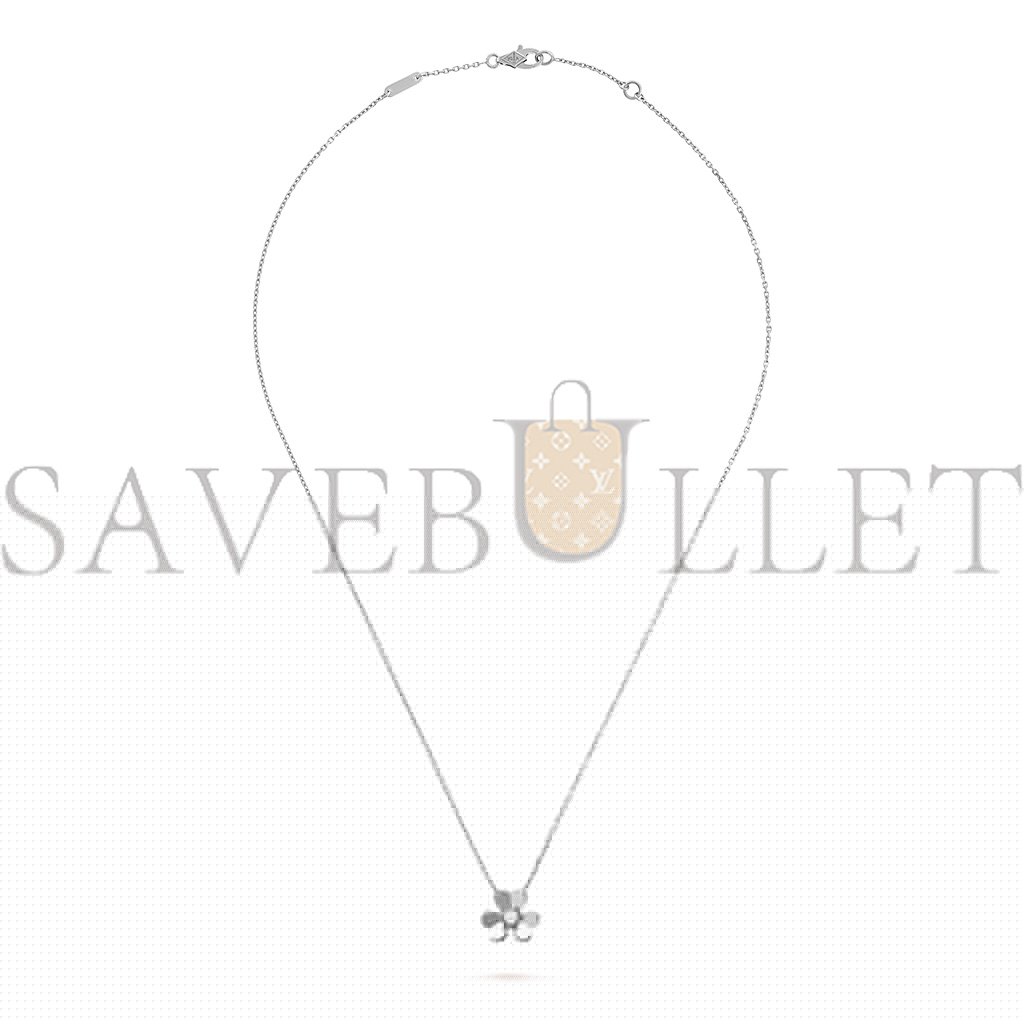 v*n cl*f arpels frivole pendant, mini model - white gold, Di*m*nd  vcarp0j400